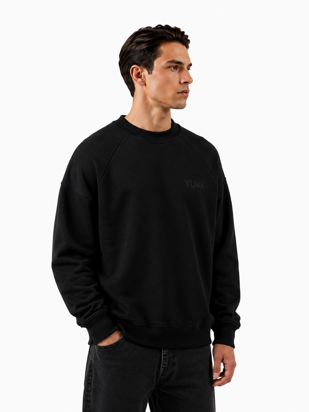 Oversized Sweatshirt - Beige