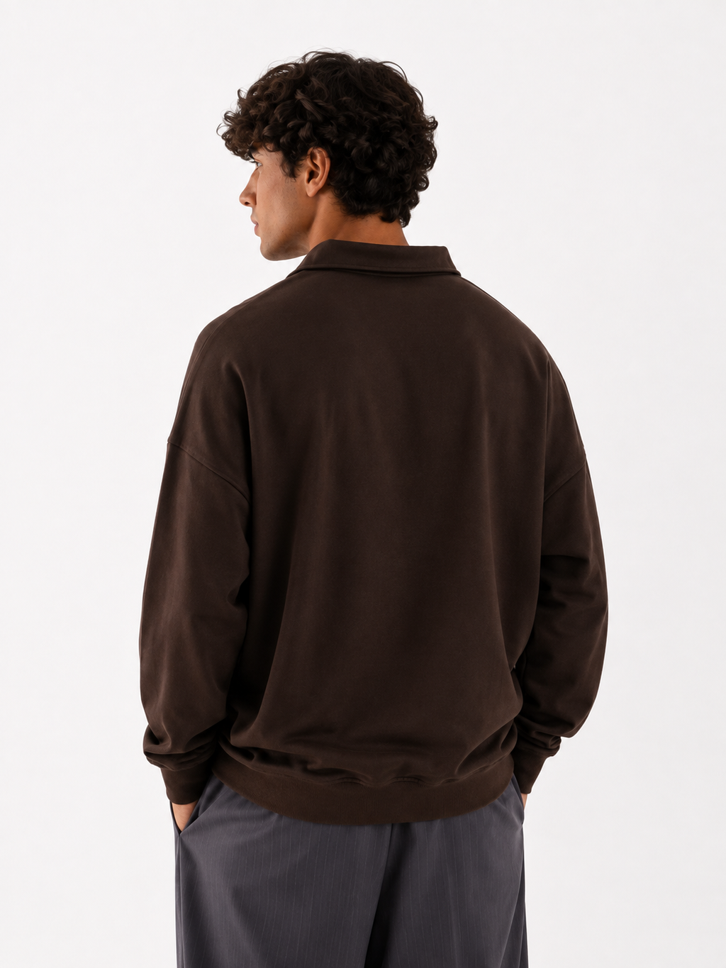 Brown Oversized Polo