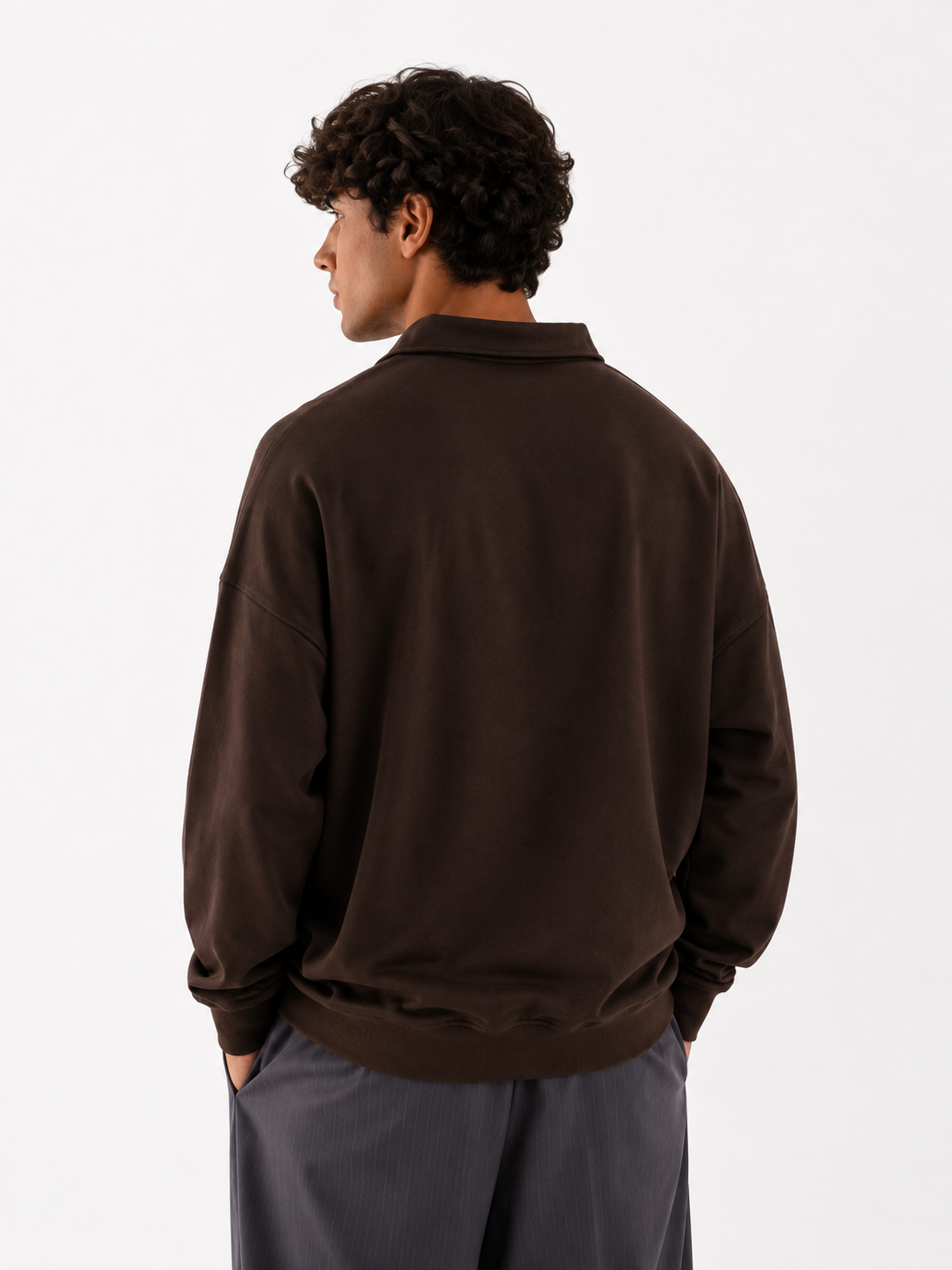 Brown Oversized Polo