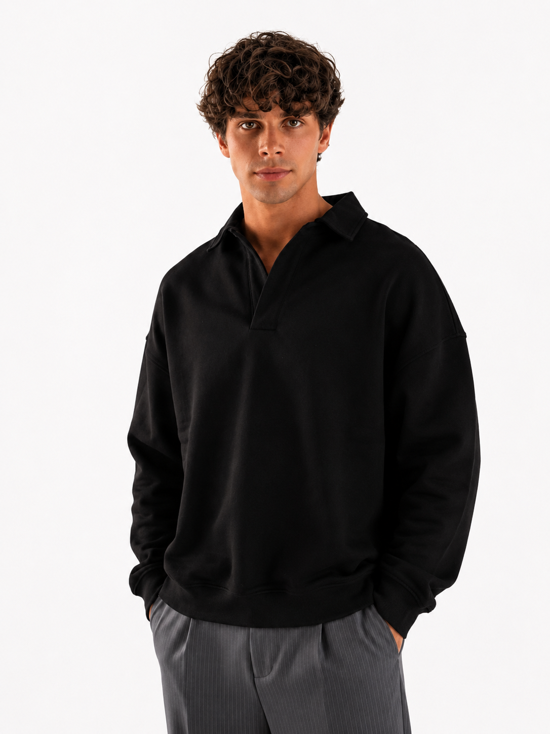 Brown Oversized Polo