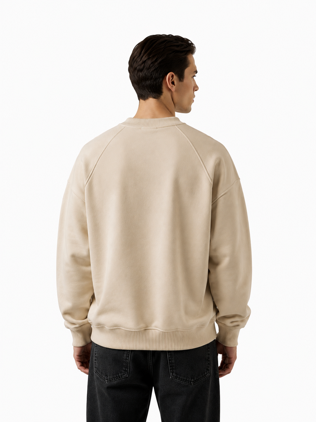 Oversized Sweatshirt - Beige